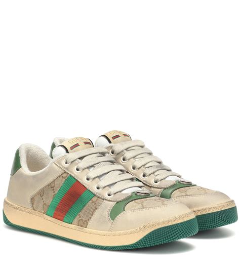 gucci screener leather sneakers.